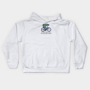 A woman needs a man like a fish needs a bicycle Kids Hoodie